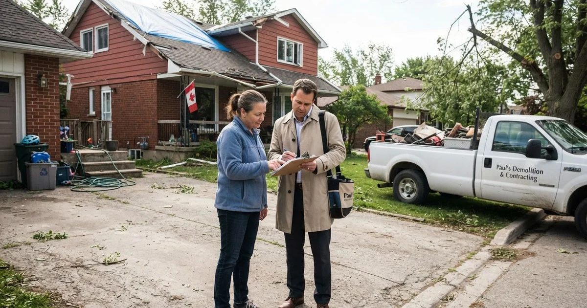Does insurance cover demolition in Ontario?