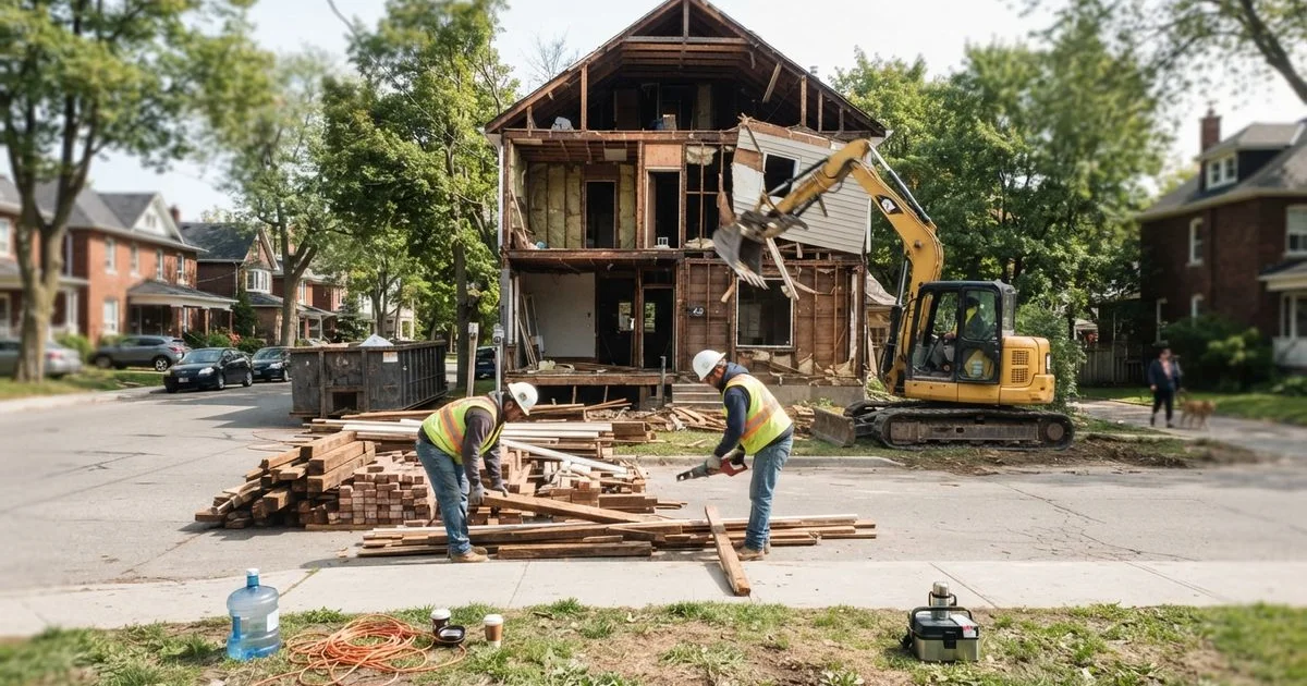 What to expect during a house demolition in Ontario, step by step